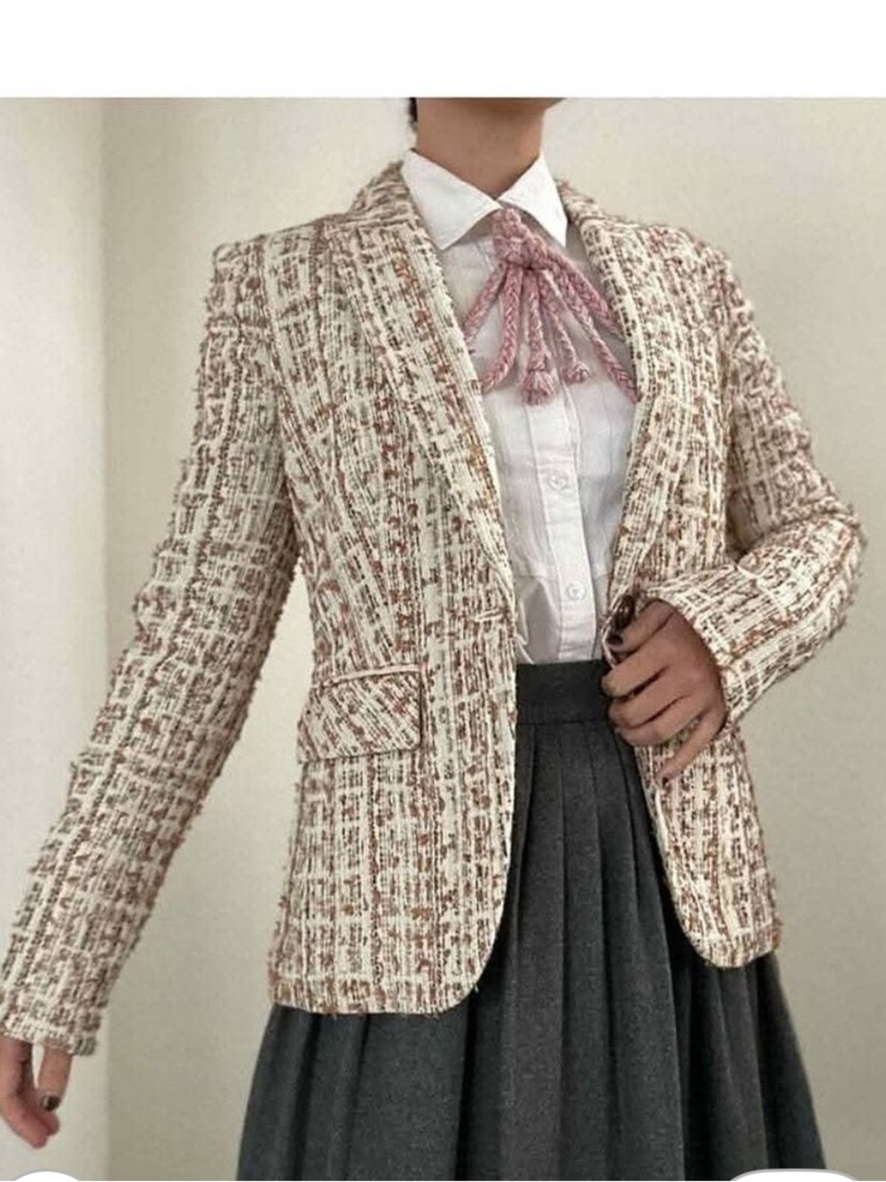 Nwot Veronica Beard Cutaway Dickey Tweed Blazer Jacket multi sparkle 700$ fall
